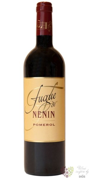 Fugue de Nenin 2011 Pomerol Aoc second wine Chateau Nenin  0.75 l