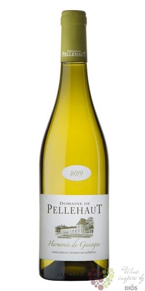 Ctes de Gascogne blanc  Harmonie de Gascogne  Aoc 2023 domaine de Pellehaut  0.75 l