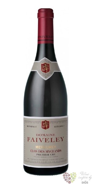 Mercurey rouge 1er cru  Clos des Myglands  2022 domaine Faiveley   0.75 l