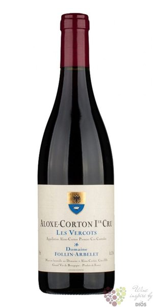 Aloxe Corton 1er cru  Vercots  2008 domaine Follin Arbelet  0.75 l