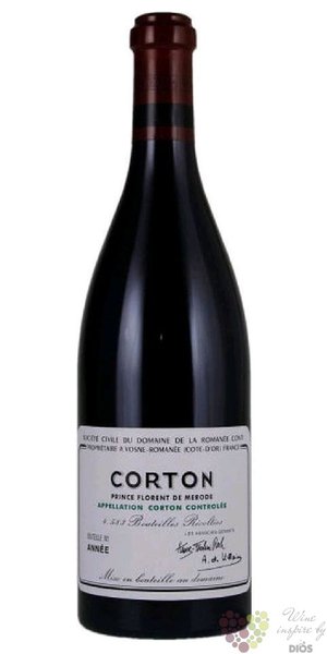 Corton rouge Grand cru 2019 domaine de la Romane Conti  0.75 l