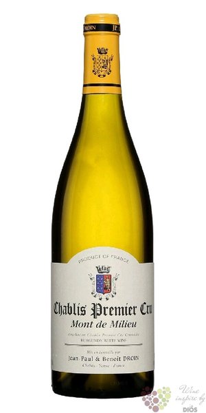 Chablis 1er cru „ Mont de Milieu ” 2022 Jean Paul &amp; Benoit Droin  0.75 l