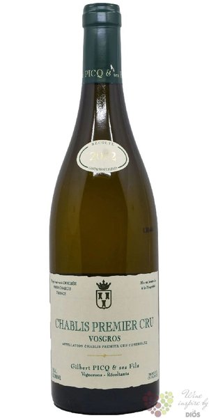 Chablis 1er cru  Vaucopins  2020 domaine Gilbert Picq  0.75 l