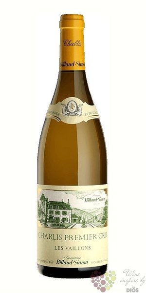 Chablis 1er cru  Vaillons  2020 domaine Billaud Simon  0.75 l