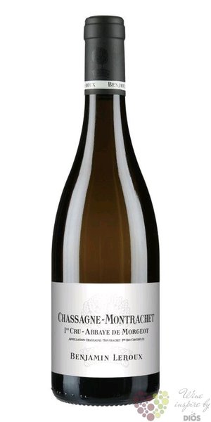 Chassagne Montrachet 1er cru  Abbaye de Morgeot  2019 Benjamin Leroux  0.75 l