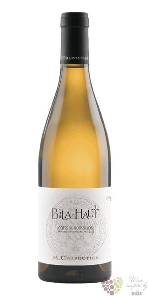 Cotes du Roussillon villages blanc  vignes Bila Haut  2021 maison M.Chapoutier  0.75 l