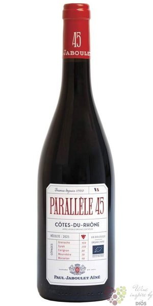 Cotes du Rhone rouge  Parallele 45  Aoc 2019 Paul Jaboulet Ain  0.75 l