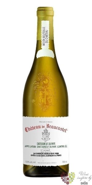 Chateau de Beaucastel blanc 2017 Chateauneuf du Pape Aoc Famille Perrin  0.75 l