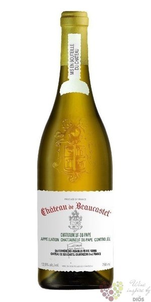 Chateau de Beaucastel blanc 2020 Chateauneuf du Pape Aoc Famille Perrin  0.75 l