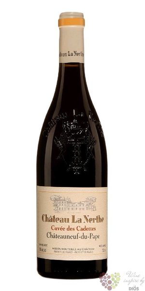 Chateauneuf du Pape „ cuvée des Cadettes “ Aoc 2016 Chateau la Nerthe  0.75 l