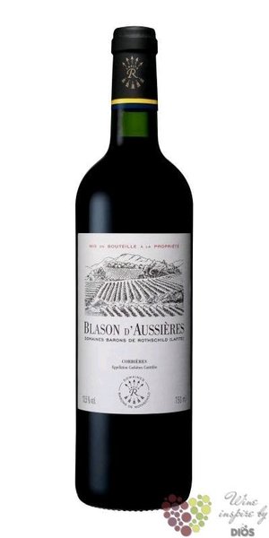 Blason dAussires 2018 Corbires Aoc domaines Barons de Rothschild Lafite  0.75 l