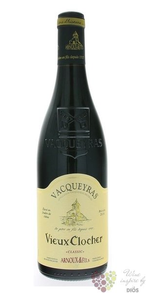 Vacqueras rouge  Vieux Clocher  Aoc 2018 Arnoux &amp; fils  0.75 l