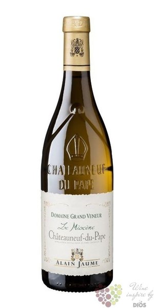 Chateauneuf du Pape blanc  le Miocene  Aoc 2022 domaine Grand Veneur Alain Jaume  0.75 l