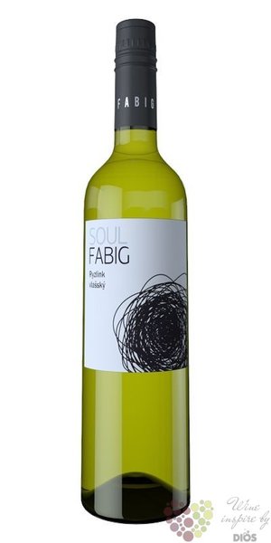 Ryzlink vlašský „ Soul ” 2016 moravské zemské víno vinařství Fabig   0.75 l