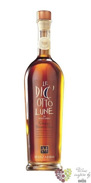 Grappa stravecchia „ le Diciotto lune ” wood box distileria Marzadro 41% vol.  1.50 l