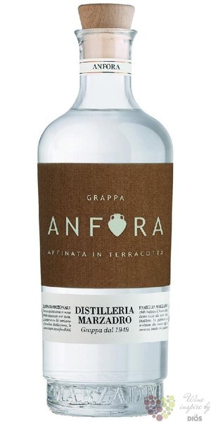 Grappa affinata  Anfora  aged in terracotta Marzadro 43% vol.  0.70 l