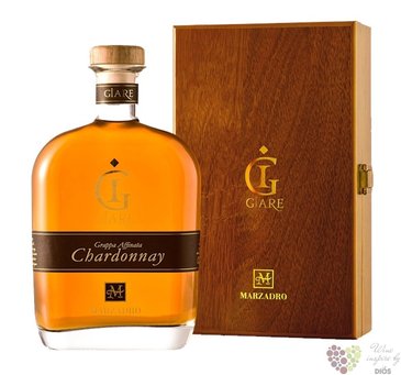 Grappa affinata  le Giare Chardonnay  wood box distileria Marzadro 45% vol. 0.70 l