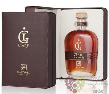 Grappa affinata  le Giare di Amarone  leather box distileria Marzadro 41% vol.  0.70 l