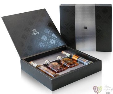 Grappa  Confezione Classica Pyramide  tasting gift set of Marzadro 43% vol.  0.80 l