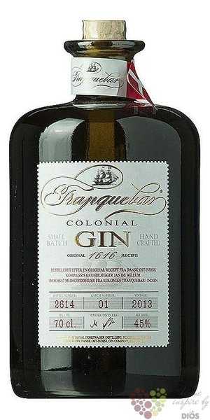 Tranquebar 2013  Colonial  small batch Danish gin 45% vol.  0.70 l