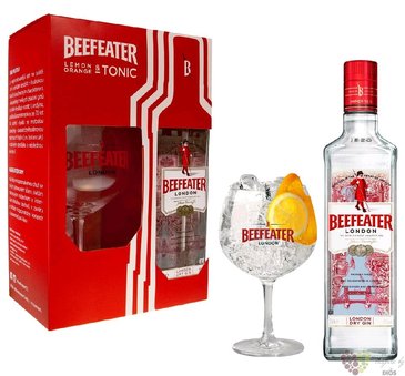 Beefeater  Original  glass set London dry gin 40% vol.  0.70 l