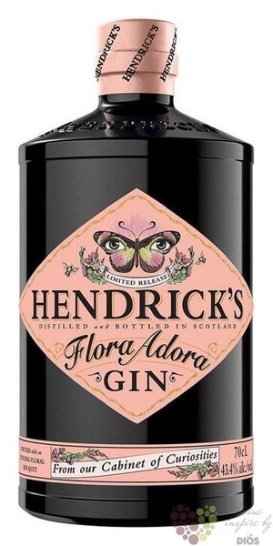 Hendricks ltd.  Flora Adora  small batch Scotch gin 43.4% vol.  0.70 l