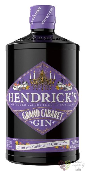 Hendricks ltd. „ Grand Cabaret ” small batch Scotch gin 43.4% vol.  0.70 l