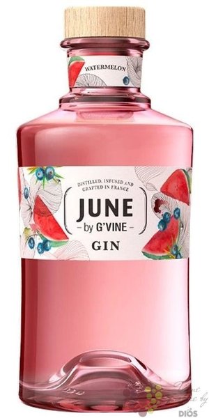 G´vine June „ Watermelon ” French vine grape gin  37.5% vol.  0.70 l