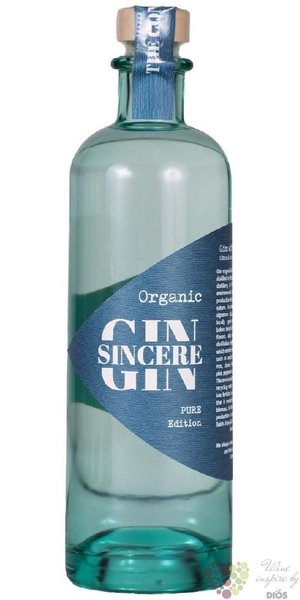 Organic Sincere Pure gin  40% vol.  0.70 l