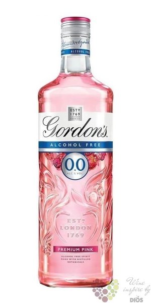 Gordons pink Alcohol free London dry gin 0% vol. 0.70 l