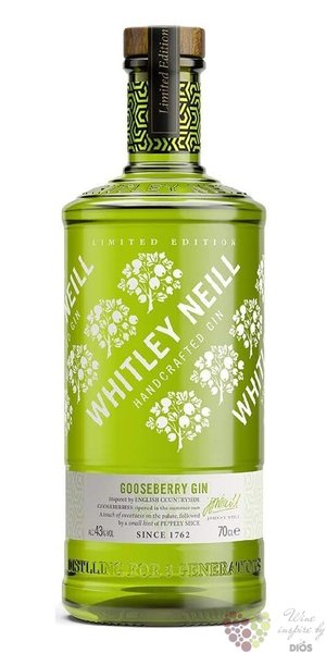 Whitley Neill „ Lemongrass &amp; Ginger ” British flavored small batch gin 43% vol.0.70 l