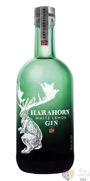 Harahorn „ White lemon ” Norwegian flavored gin 42% vol.  0.50 l