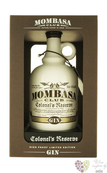 Mombasa Club „ Colonel´s reserve ” English dry gin 43.5% vol.  0.70 l