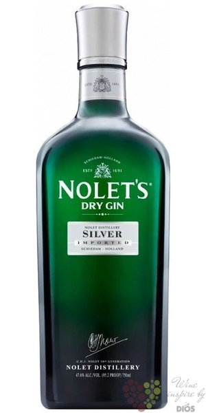 Nolets  Silver  Dutch London dry gin 48% vol.    0.70 l