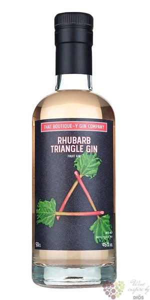 that Boutique-y „ Rhubarb Triangle ” English gin by Atom brands 46% vol.  0.50 l