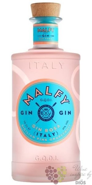 Malfy „ Rosa Pink grep ” Italian GQDI infussed gin 41% vol.  0.05 l