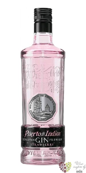 Puerto de Indias „ Strawberry ” Spanish Sevillian gin 37.5% vol. 1.00 l