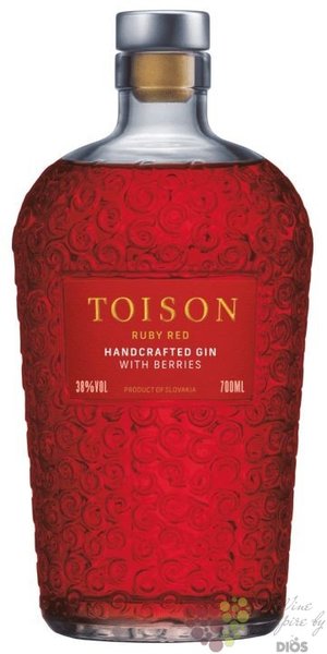 Toison „ Ruby Red ” Handcrafted Berries gin  38% vol.  0.70 l