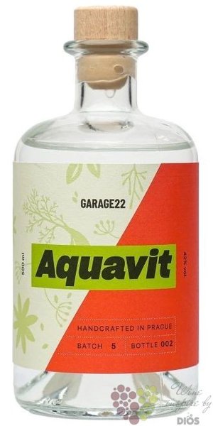 Garage 22  Aquavit  craft Bohemian spirits 42% vol.  0.50 l