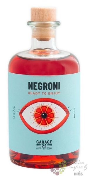 Garage22 „ Negroni ” craft Bohemian gin 18% vol.  0.50 l