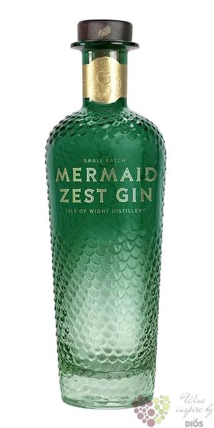 Mermaid „ Zest ” English gin by Isle of Wigh 40% vol. 0.70 l