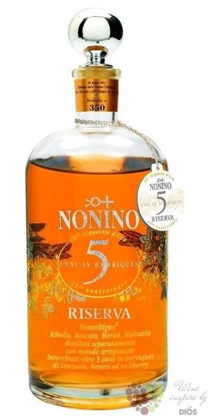 Grappa Riserva  UE 25 Anniversary  aged grappa distilleria Nonino 43% vol.0.70 l