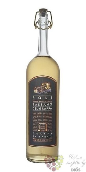 Grappa  Bassano gold  Jacopo Poli 40% vol.  0.70 l