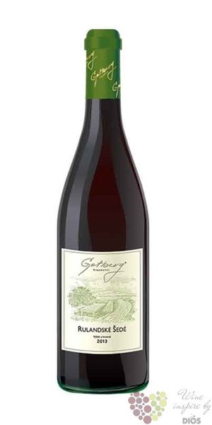 Rulandské šedé 2016 pozdní sběr z vinařství Gotberg v Popicích    0.75 l