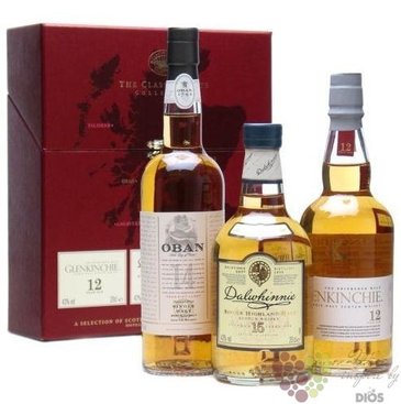the Classic Malt collection „ Gentle ” single malt Scotch whisky 3x0.20 l