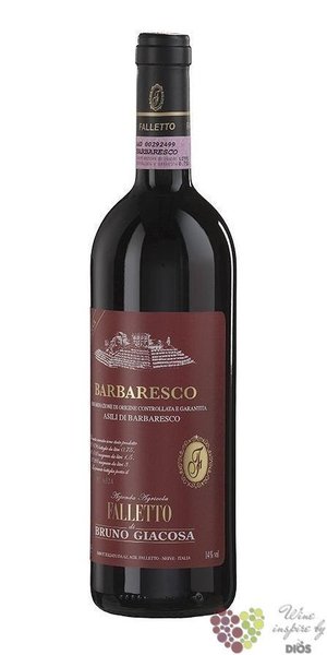 Barbaresco riserva  Asili  Docg 2011 azienda Falleto by Bruno Giacosa   0.75 l