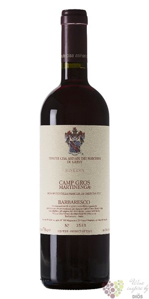 Barbaresco riserva cru „ Camp Gros Martinenga ” Docg 2017 Cisa Asinari dei Marchesi di Gresy  0.75 l
