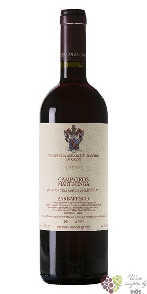 Barbaresco riserva cru  Camp Gros Martinenga  Docg 2016 Cisa Asinari dei Marchesi di Gresy  0.75 l