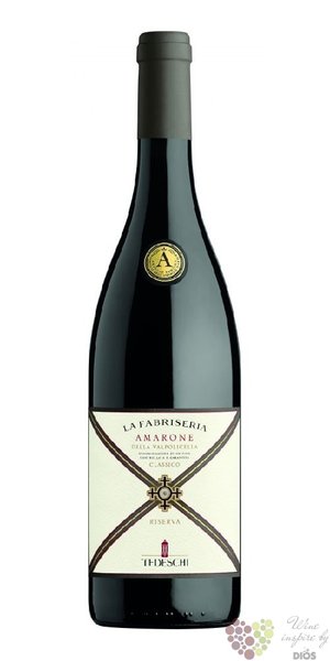 Amarone della Valpolicella classico  la Fabriseria  Doc 2015 agricola Tedeschi  0.75 l