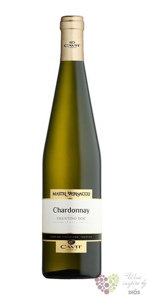 Chardonnay „ Mastri Vernacoli ” 2014 Trentino Doc Cavit Trento  0.75 l